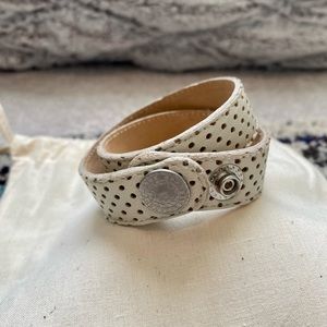 The Brooklyn Bakery wrap leather bracelet